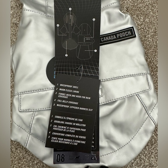 Fleece-lined raincoat for dogs - Picture 6 of 6